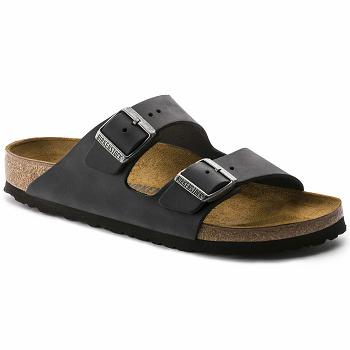 Dámské Arizona Birkenstock Oiled Læder Černé | CZ 48JPQ
